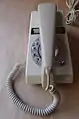 1971 2/722F grey & white Trimphone telephone - one of the first of this type