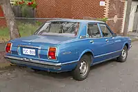 Toyota Cressida sedan, rear view (MX32; Australia)