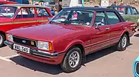 A 1978 Ford Cortina Ghia four-door saloon