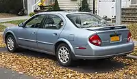 Rear view of pre-facelift Maxima GLE (US; 2000)