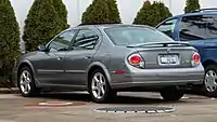 Rear view of facelifted Nissan Maxima SE (US; 2002)