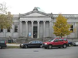 Blackstone Library entrance facade