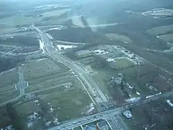 Aerial view of Clarksburg in January 2007