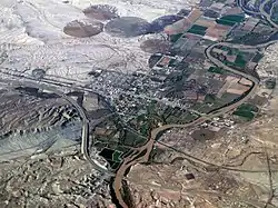 Aerial of Green River, Utah