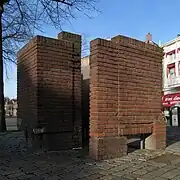 Street urinal in Groningen