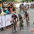 Competitors in the 2012 Global Relay Gastown Grand Prix - Women's Race, including Loren Rowney (2012 Champion)