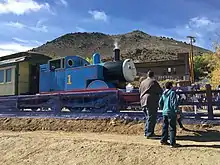 Thomas the Tank Engine on the Virginia and Truckee Railroad in Virginia City, Nevada