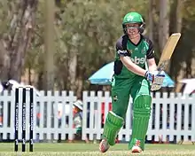 Duffin batting for Melbourne Stars during WBBL02