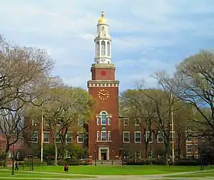 The Brooklyn College Library, designed by architect Randolph Evans