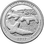 2017 America The Beautiful Quarters - Effigy Mounds Iowas Reverse