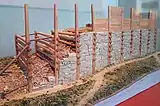 Model of a fortification wall, Urnfield culture