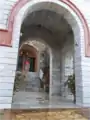 Entrance to upper courtyard and main chapel of Panayia Yiatrissa.