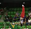 Performed by a young gymnast during at the 2019 Junior World Artistic Gymnastics Championships