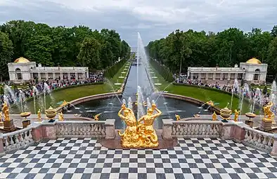 Peterhof Gardens, Saint Petersburg, Russia, unknown architect, 1746–1758