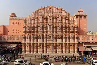 Hawa Mahal, Jaipur, Rajasthan, unknown architect, 1799