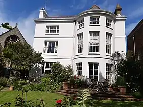 The Old Vicarage, with St Nicholas Church on the left