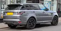 2021 Range Rover Sport SVR (UK; rear view)