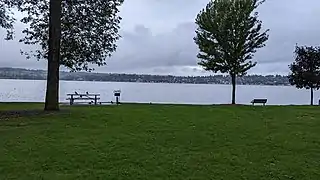 Lake Washington and north Seattle as seen from O.O. Denny Park