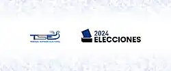 A website banner displaying the TSE's logo and the text "2024 Elections" in Spanish