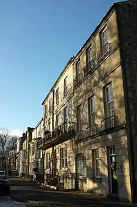 Evans' Harrogate home and studio (right)