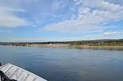 View of Peleduy from the Lena River