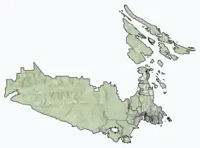 Maps with a red dot at the mouth of Noyse Creek