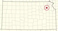 Location of Reservation within Kansas