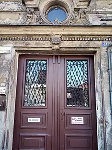 Street entrance door