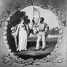 Battle flag, 3rd United States Colored Infantry, 1863