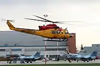 CH-146 Griffon takes off during the morning launch of Maple Flag 2008