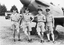 No. 54 Squadron Spitfire pilots, Richmond, 1942