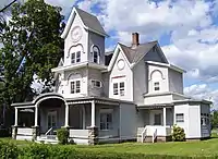 One of the many Victorian style houses in the city