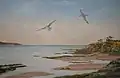 Dawn Flight – Two Seagulls, painted in Nova Scotia