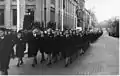 Hirden women march up Oslo's main street.