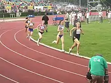 800 m, heat 2 (Tymińska in the lead, Klučinová struggling for overall victory and for national record at fourth position)