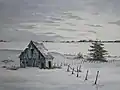 Alfred C. Patstone, Snow at Dawn, painted in PEI