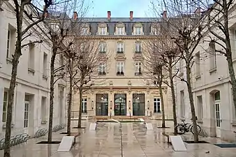 Courtyard of the renovated PLM headquarters