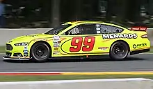 Austin Cindric driving at Road America in 2017.