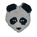 Giant panda head