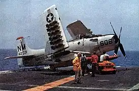 A-1J of VA-196 on USS Bon Homme Richard