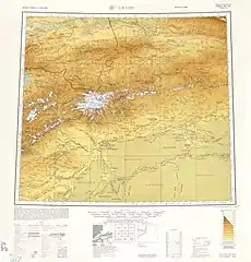 Map including Uqturpan (labeled as WEN-SU (AKSU-KONE SHAHR)) and surrounding region from the International Map of the World (AMS, 1950)