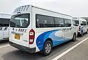 Joylong A6 airport shuttle (rear)