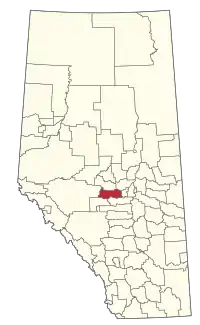 Location within Alberta