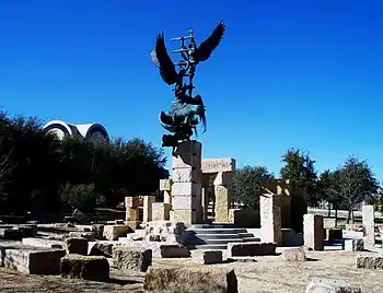 Jacob's Dream artwork on the campus of Abilene Christian University