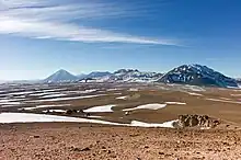 Stratovolcano Juriques and the Atacama Large Millimeter Array.