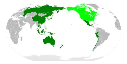 Full members of the scheme  Transitional members (America and Canada)