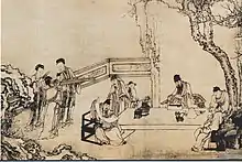 Huang Shen, A Night Banquet at Peach and Plum Garden in Spring, (China, Qing Dynasty), before 1772