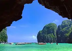 A view from Maya Bay, Ko Phi Phi Le