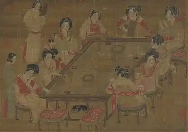 A Palace Concert, Tang dynasty, Chinese