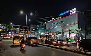 A view of Mak Mall at night, Kankanady